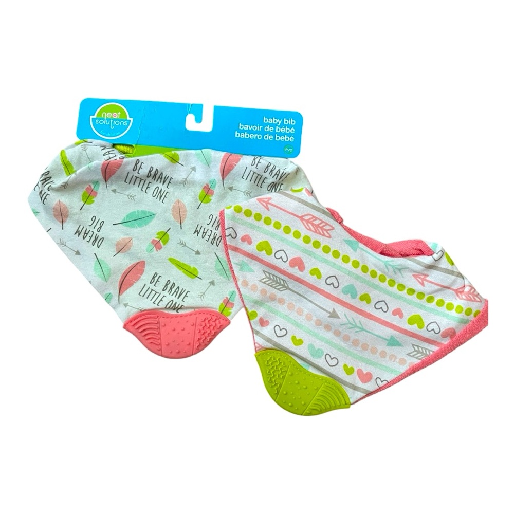 🍼NEAT SOLUTIONS Chewy Dribble Bibs 2 pack🍼 BRAND NEW✨✨